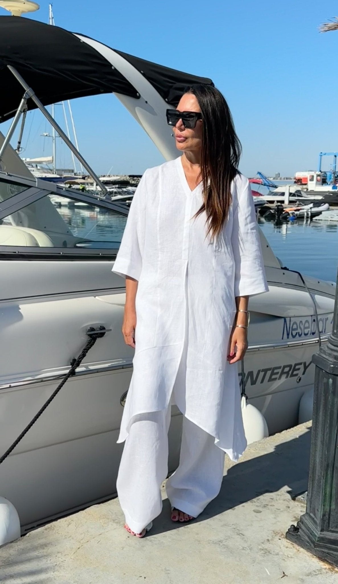 LONG LINEN TUNIC EFFE - EUG FASHION EugFashion 