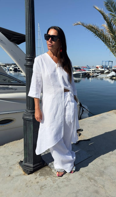 Long Linen Tunic EFFE - EUG Fashion EugFashion 