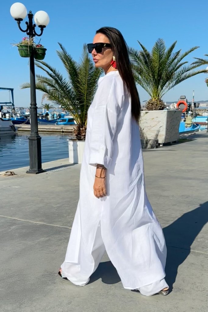 Long Linen Tunic GISELE - EUG Fashion