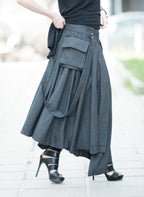 Asymmetrical Long Skirt - Zefira