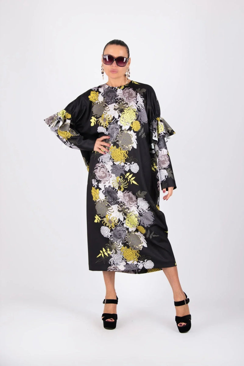 Long Neoprene Winter Dress NOA BF - EUG Fashion