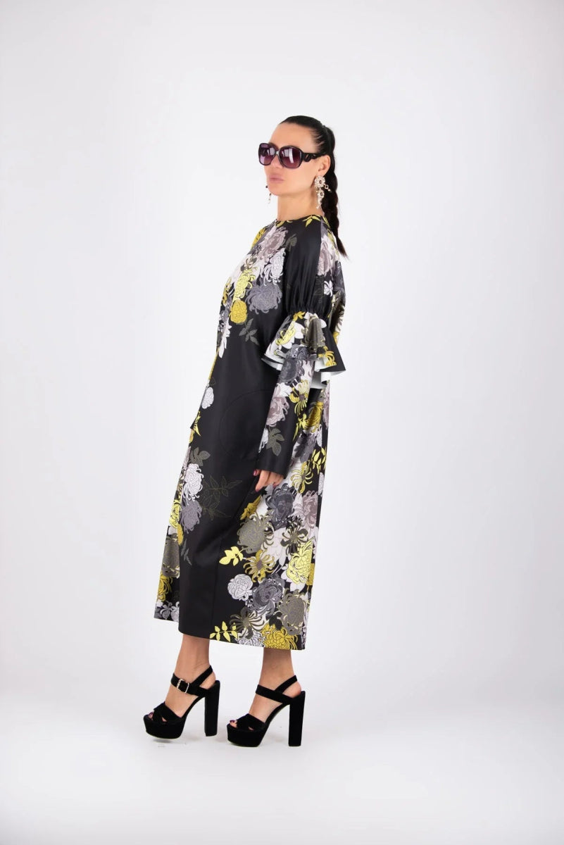 Long Neoprene Winter Dress NOA BF - EUG Fashion