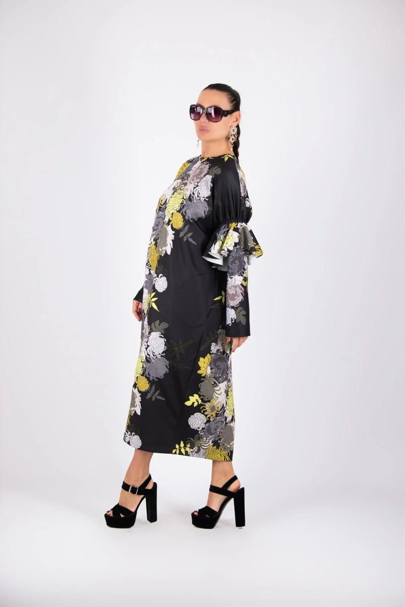 Long Neoprene Winter Dress NOA BF - EUG Fashion