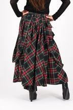 Long Plaid Skirt Zefira - EUG Fashion