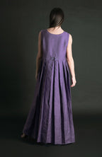 Long Sleeveless Linen  Dress - Amber