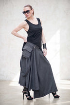 Asymmetrical Long Skirt - Zefira