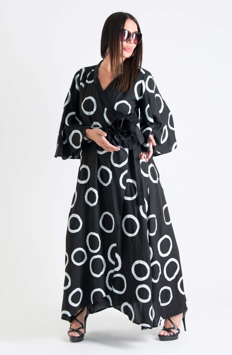 Long Summer Wrap Dress ASTRID - EUG Fashion