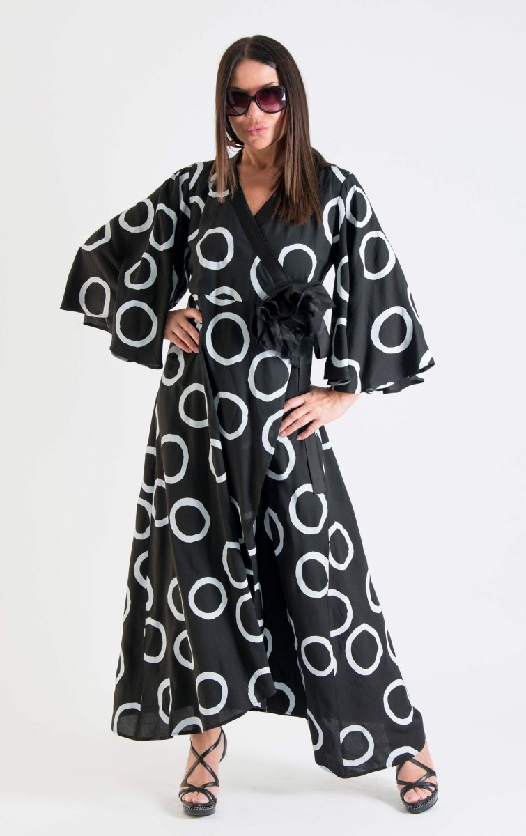 Long Summer Wrap Dress ASTRID - EUG Fashion