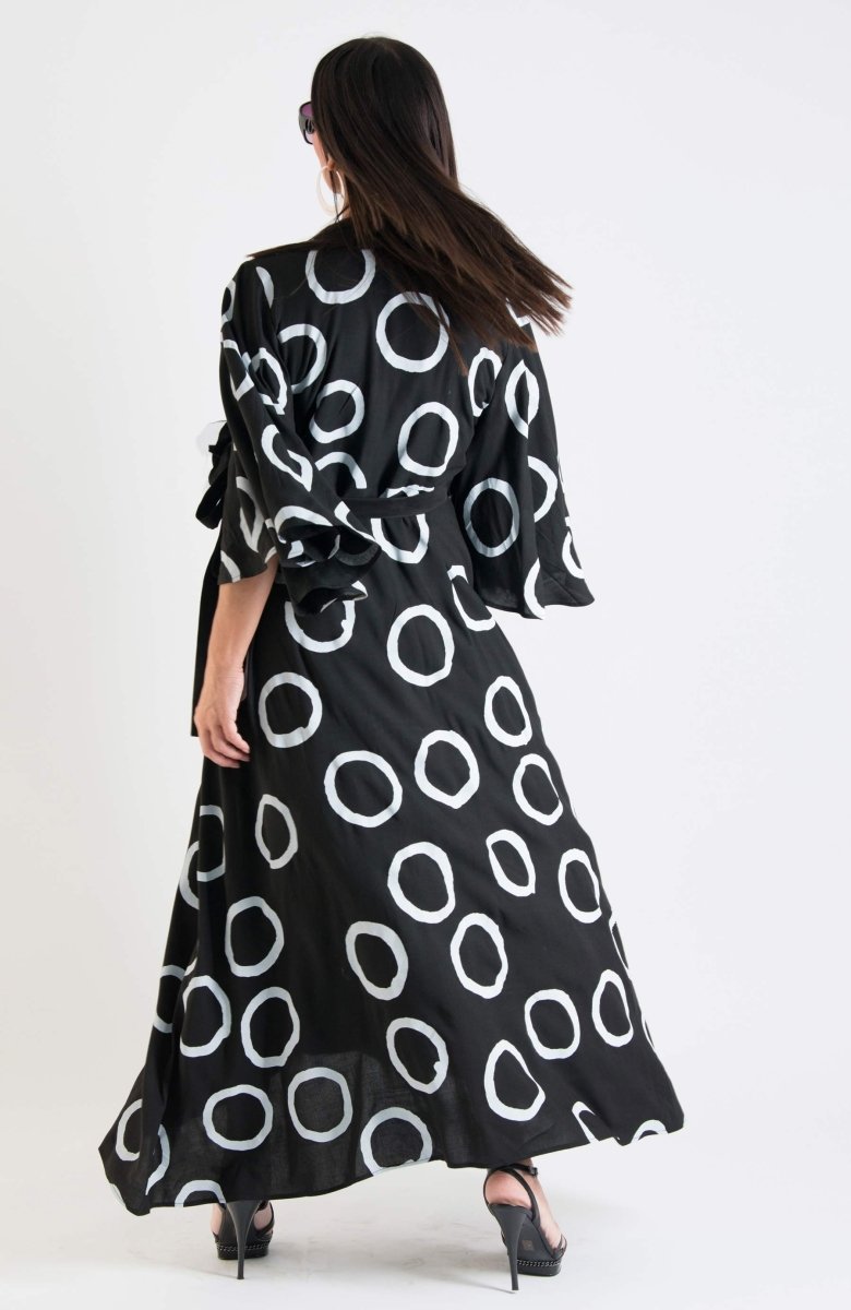 Long Summer Wrap Dress ASTRID - EUG Fashion