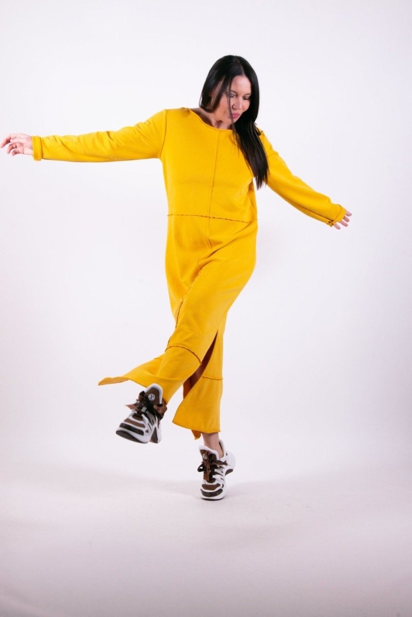 Long Sweatshirt Dress GABRIELLE - EUG Fashion