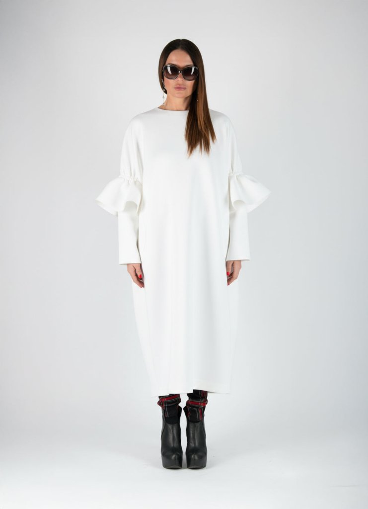 Long Winter Neoprene Dress NOA - EUG Fashion