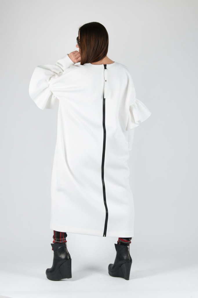 Long Winter Neoprene Dress NOA - EUG Fashion