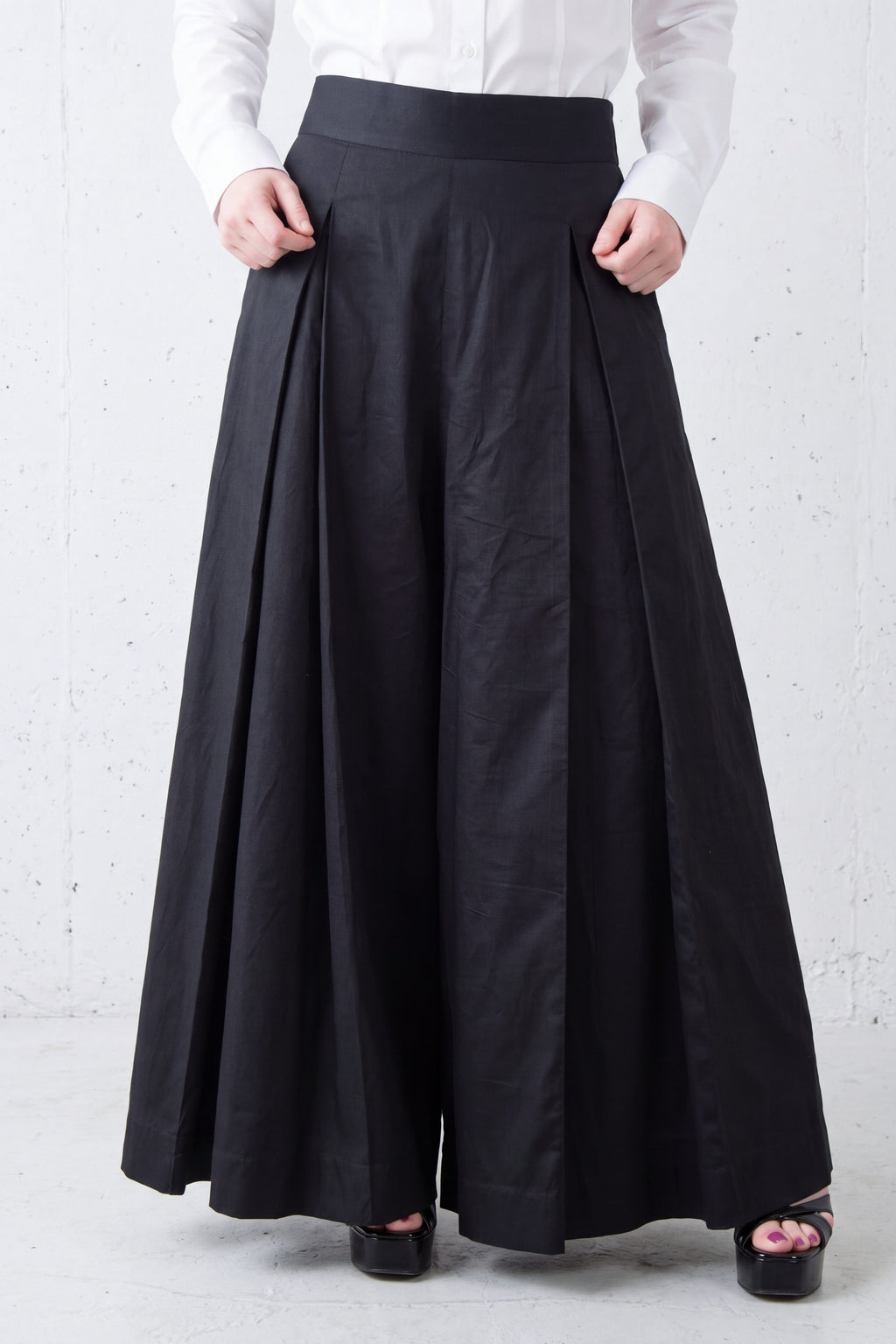Wide Cotton Pants - Paloma