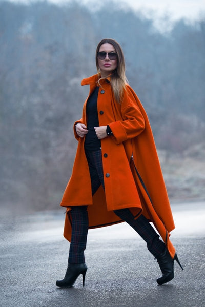 Loose Autumn Winter Coat FEDERICA BF - EUG Fashion EugFashion 