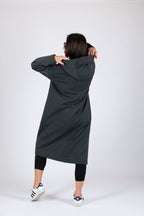 Loose Hooded Dress ELLA - EUG Fashion