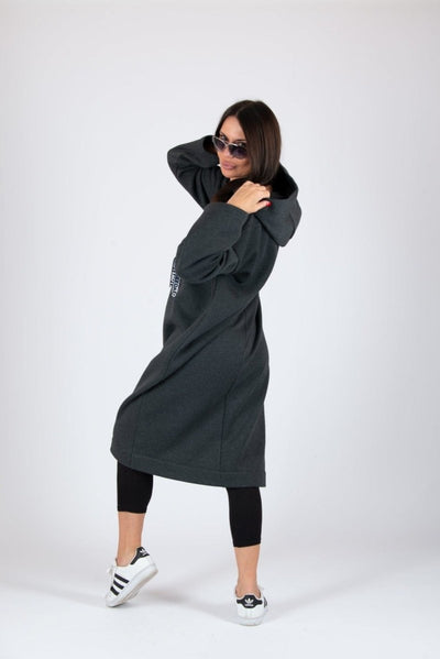 Loose Hooded Dress ELLA - EUG Fashion EugFashion 