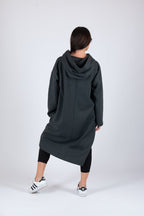 Loose Hooded Dress ELLA - EUG Fashion