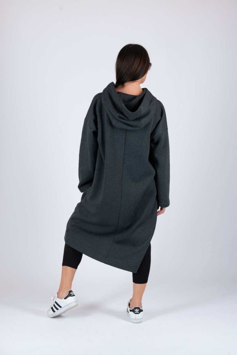 Loose Hooded Dress ELLA - EUG Fashion