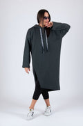 Loose Hooded Dress ELLA - EUG Fashion
