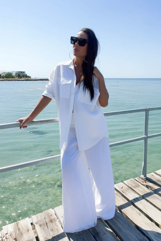 Loose Linen Shirt MARINA - EUG Fashion EugFashion 