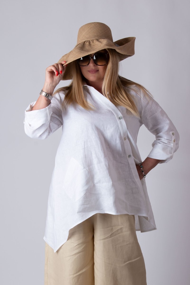 Loose Linen Shirt Palermo - EUG Fashion EugFashion 