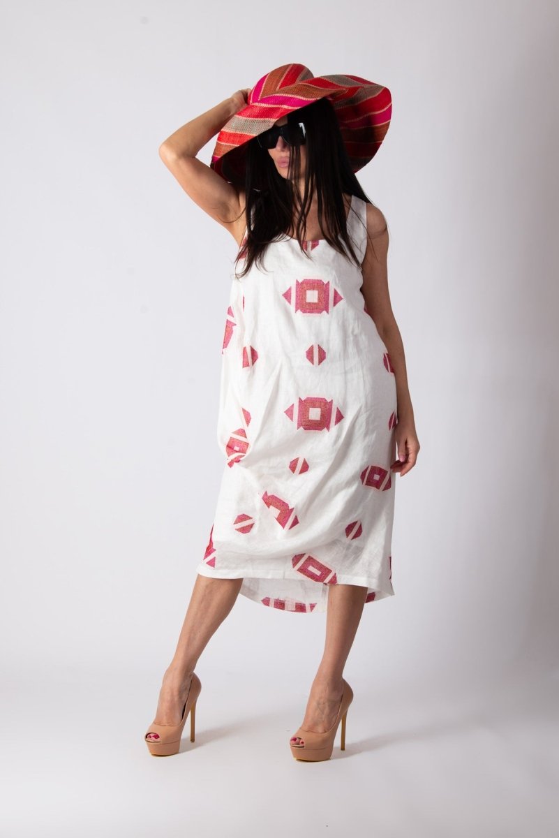 Loose Linen summer Dress PARIS - EUG Fashion EugFashion 