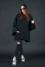 Loose Winter Poncho MAGDALENA - EUG Fashion