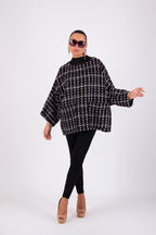 Loose Winter Poncho MAGDALENA - EUG Fashion