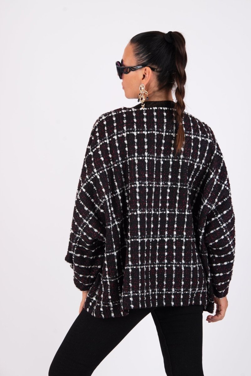 Loose Winter Poncho MAGDALENA - EUG Fashion