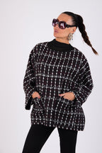 Loose Winter Poncho MAGDALENA - EUG Fashion