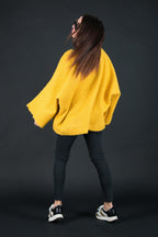 Loose Winter Poncho MAGDALENA - EUG Fashion