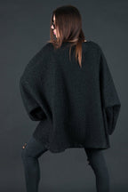 Loose Winter Poncho MAGDALENA - EUG Fashion