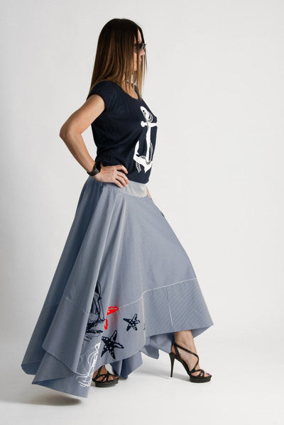 Marine Long Skirt JULIE - EUG Fashion EugFashion 