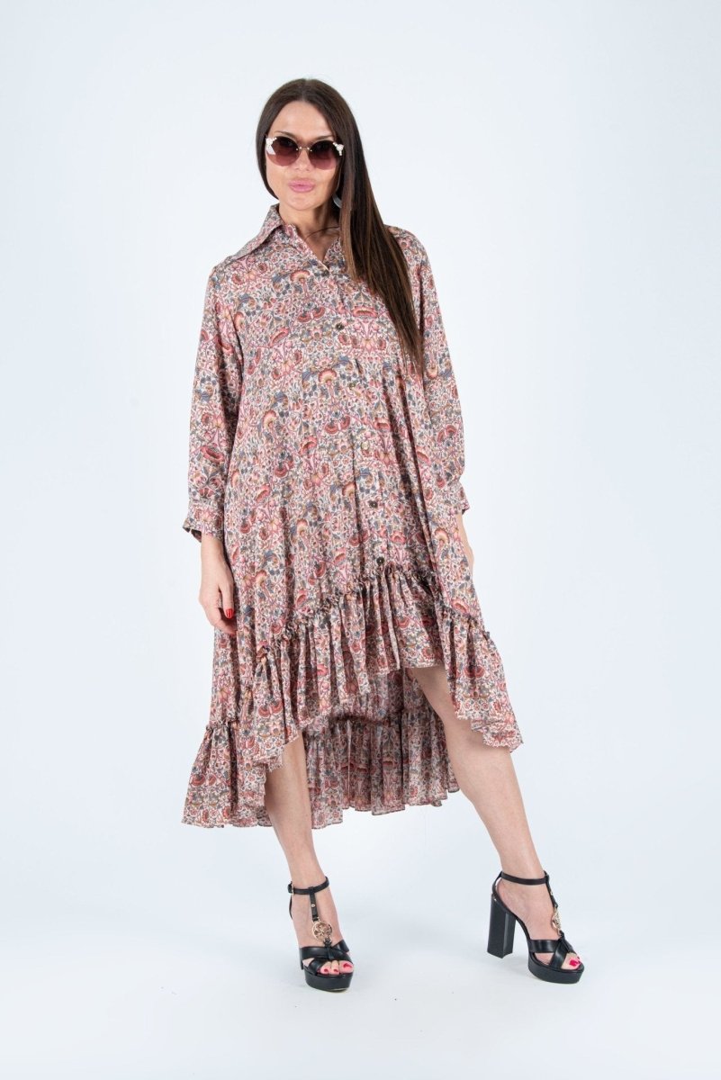 MARTINA Floral Shirtdress ON SALE - EUG FASHION EugFashion 