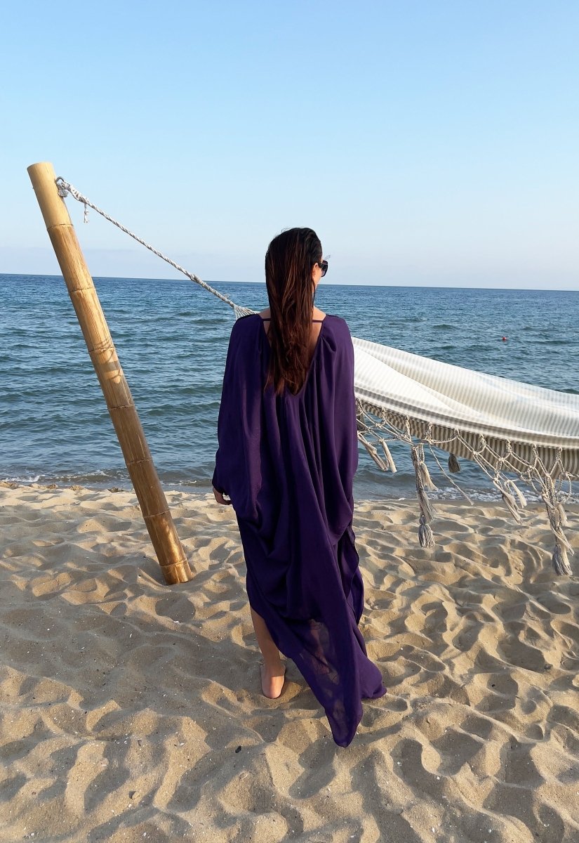 Maxi Purple Caftan PREA - EUG FASHION