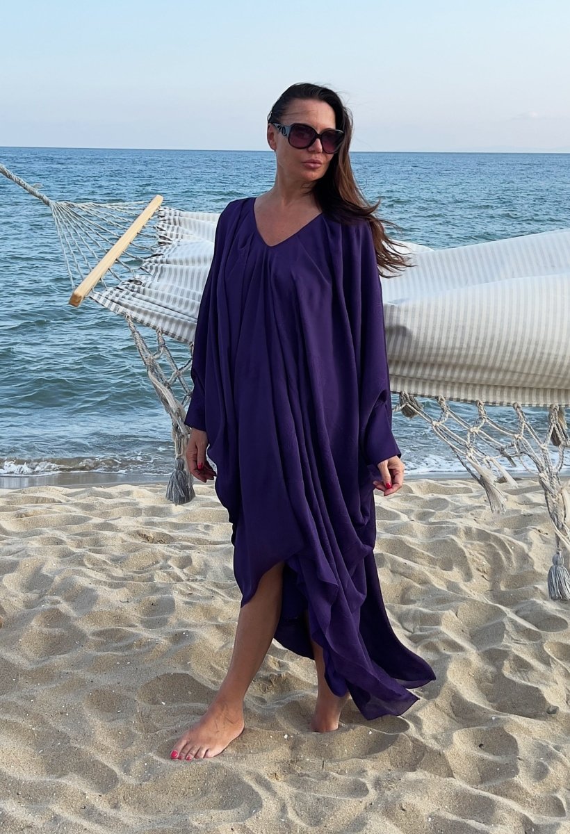 Maxi Purple Caftan PREA - EUG FASHION