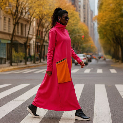 Maxi Turtleneck Dress LENA - EUG Fashion EugFashion 
