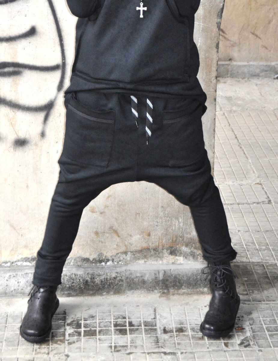 MEGAN Drop Crotch Pants - EUG Fashion