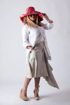 MISY STYLISH LINEN SKIRT - EUG Fashion