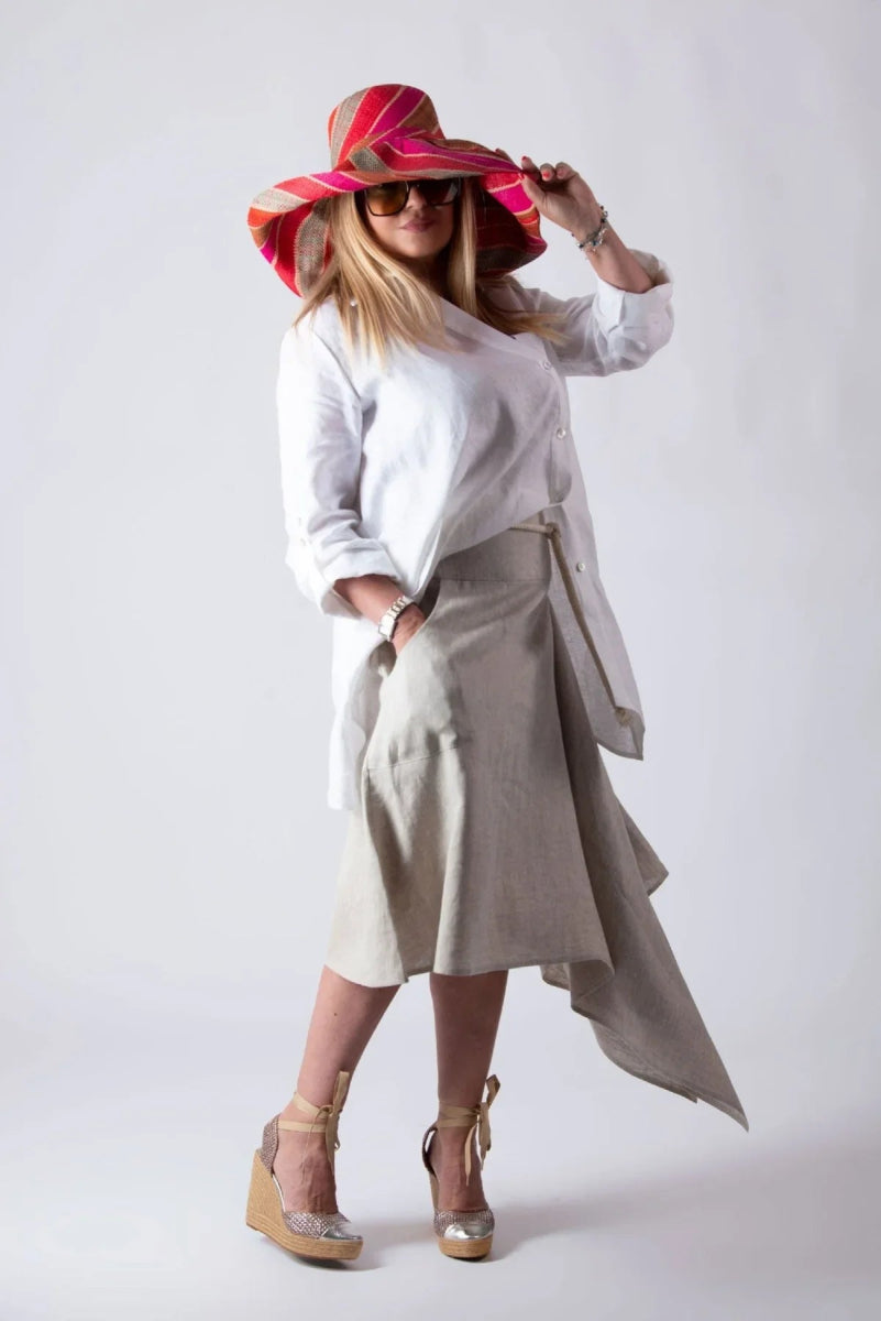 MISY STYLISH LINEN SKIRT - EUG Fashion