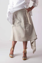 MISY STYLISH LINEN SKIRT - EUG Fashion