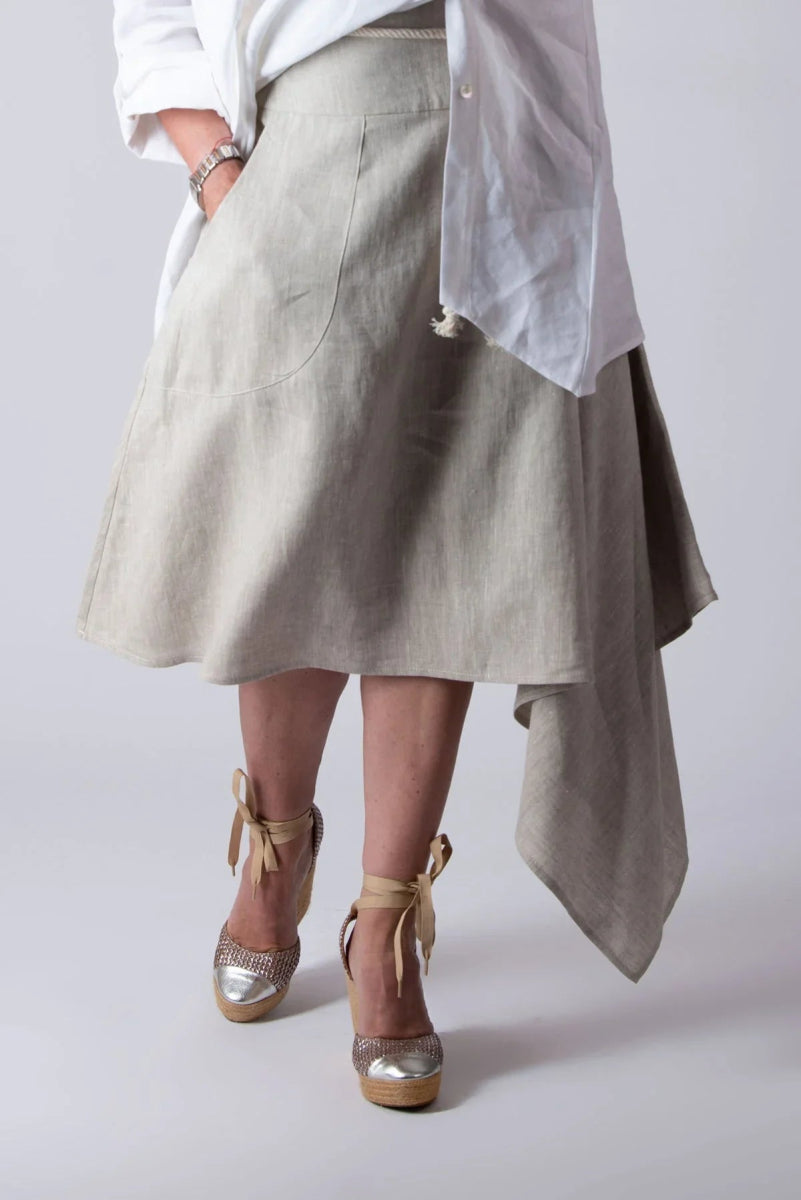 MISY STYLISH LINEN SKIRT - EUG Fashion