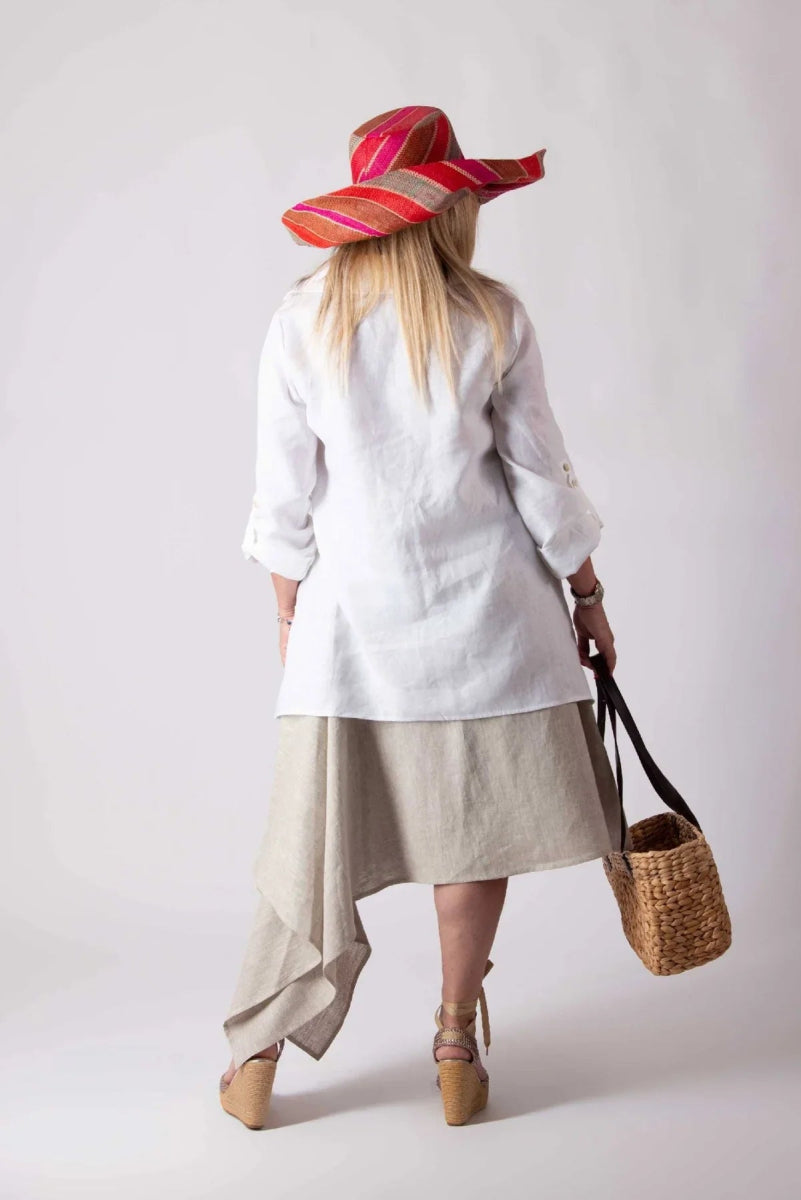 MISY STYLISH LINEN SKIRT - EUG Fashion