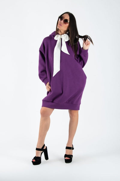 Molly Sweatshirt Hooded Dress SALE - EUG Fashion EugFashion 