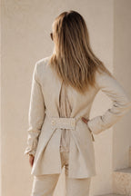 linen jacket natural