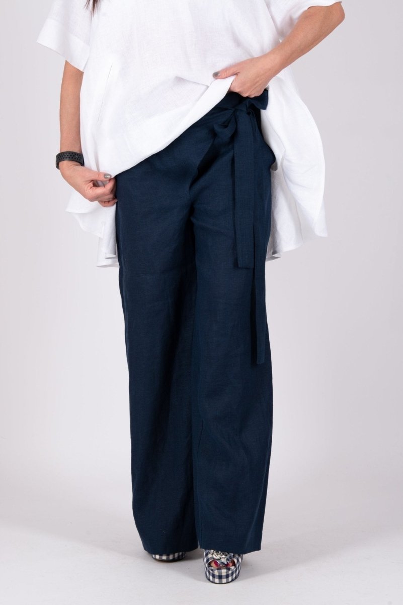 NASY Linen Wrap Pants - EUG Fashion EugFashion 