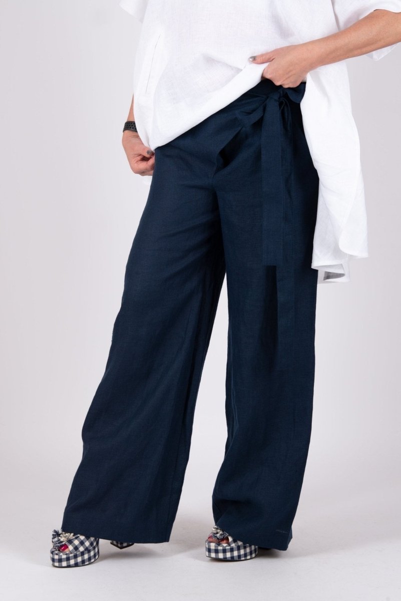 NASY Linen Wrap Pants - EUG Fashion EugFashion 