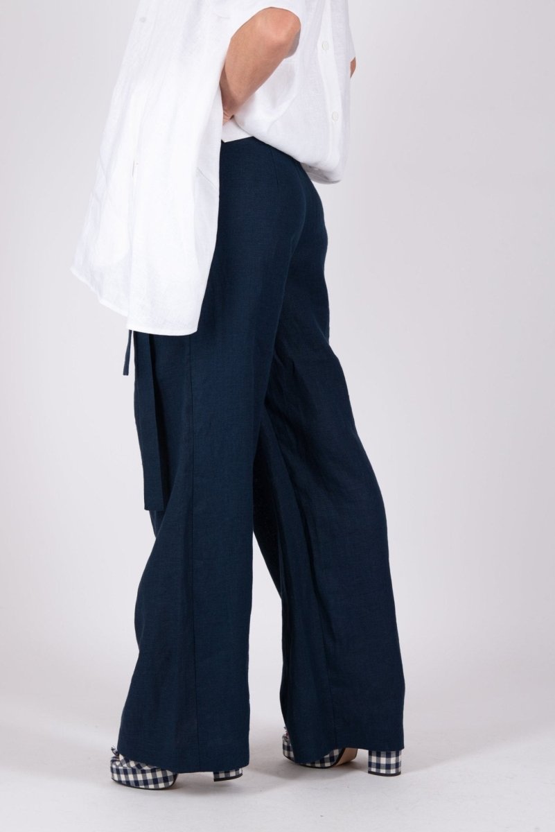 NASY Linen Wrap Pants - EUG FASHION EugFashion 