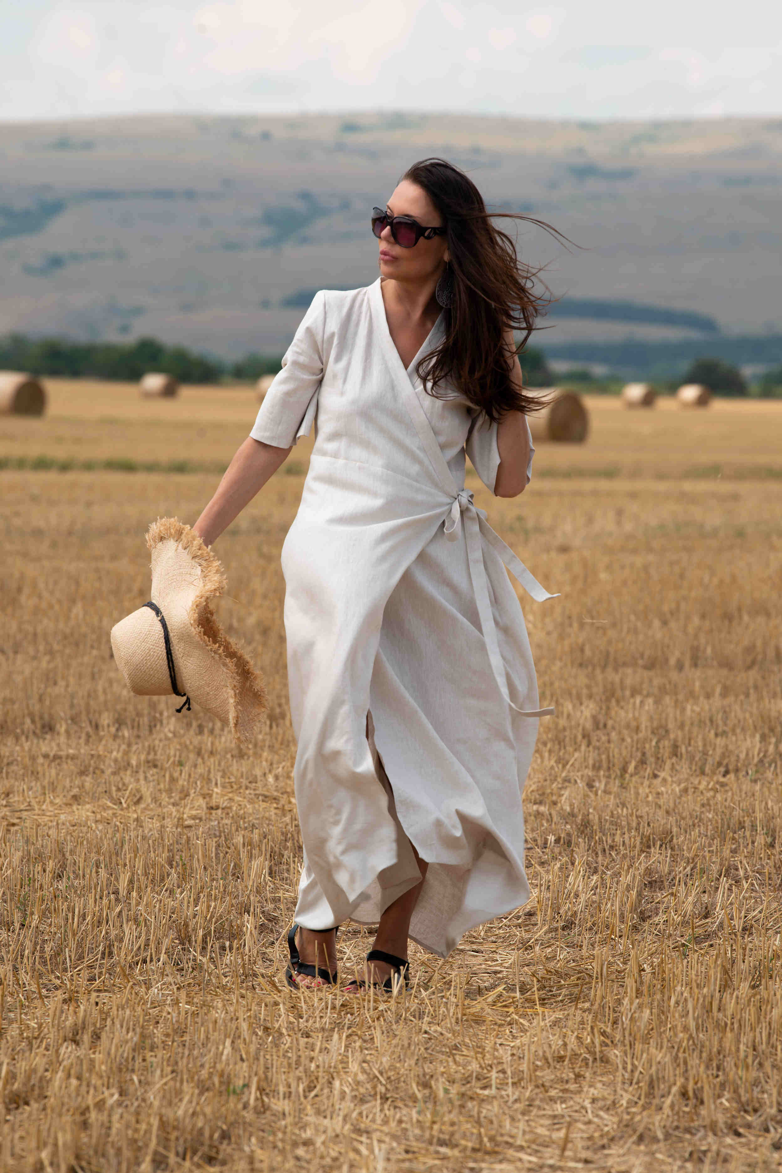 wrap linen dress  - EUG fashion #natural