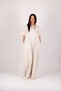 Natural Linen Jumpsuit VALENTIN - EUG Fashion